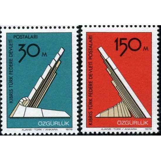 Chipre turco - 30/31 - 1976 Liberación Lujo Chipre turco - 30/31 - 1976 Liberación Lujo