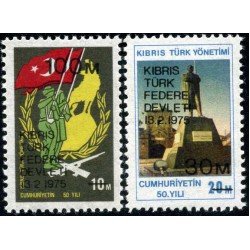 Chipre turco - 8/9 - 1975 Militar Lujo Chipre turco - 8/9 - 1975 Militar Lujo